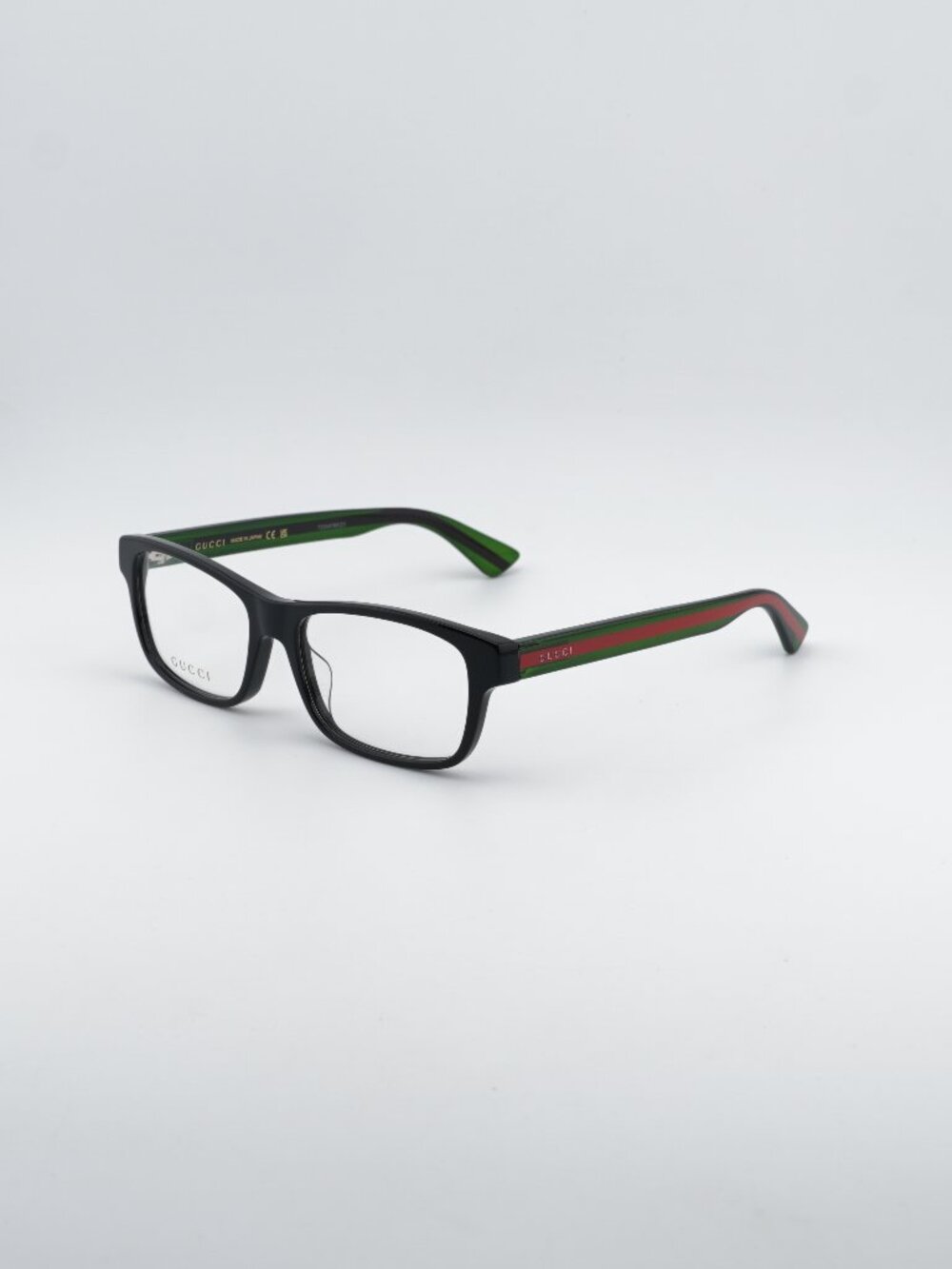 Gucci GG0006OAN 002 Eyeglasses Black 55mm Rectangle Frame